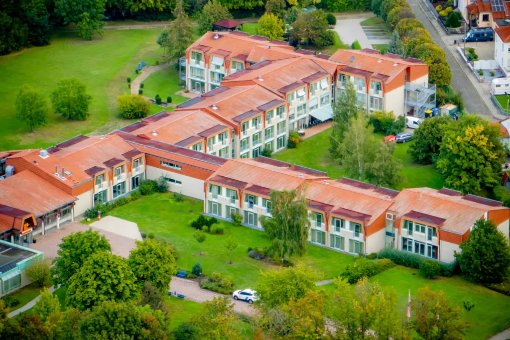 Luftaufnahme des K6 Eine Luftaufnahme des K6 Seminarhotels